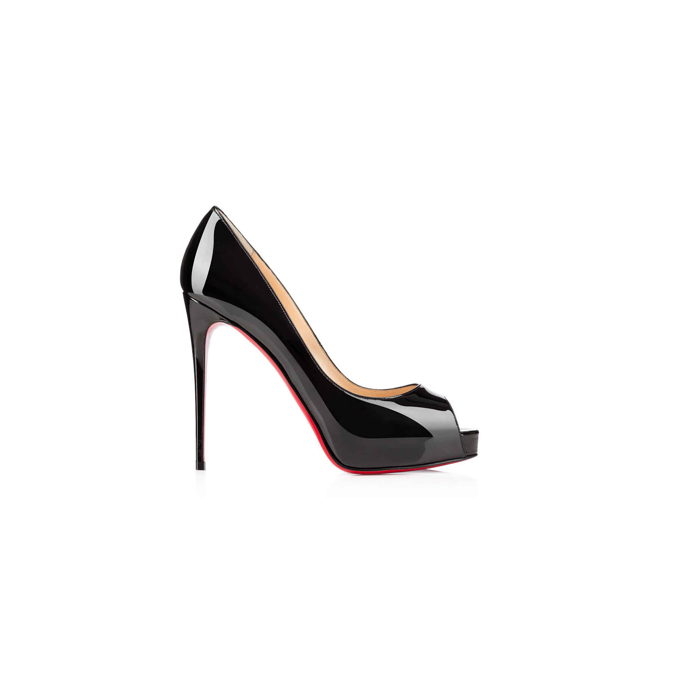 Ch**an louboutin new very privÉ120 mm platform pumps patent calf leather black women 1150600bk01